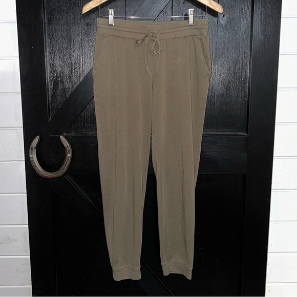 *SET OF 2* Haven Well Within Neutral Organic Cotton Interlock Lounge Joggers S - Picture 10 of 16